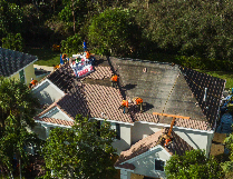 Home roof in Boca Raton, FL.