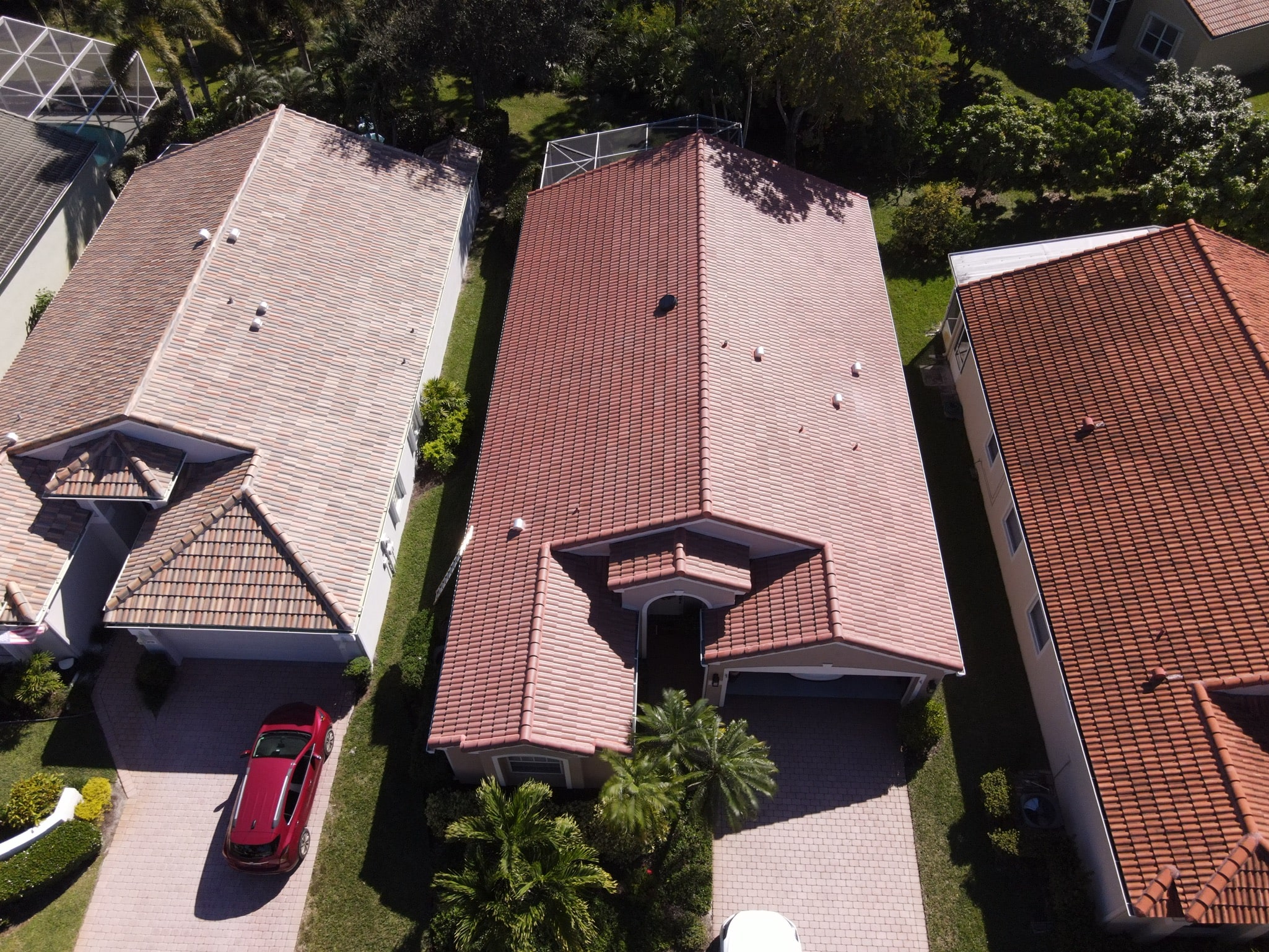 Tile roof in Palm Beach Gardens, FL.