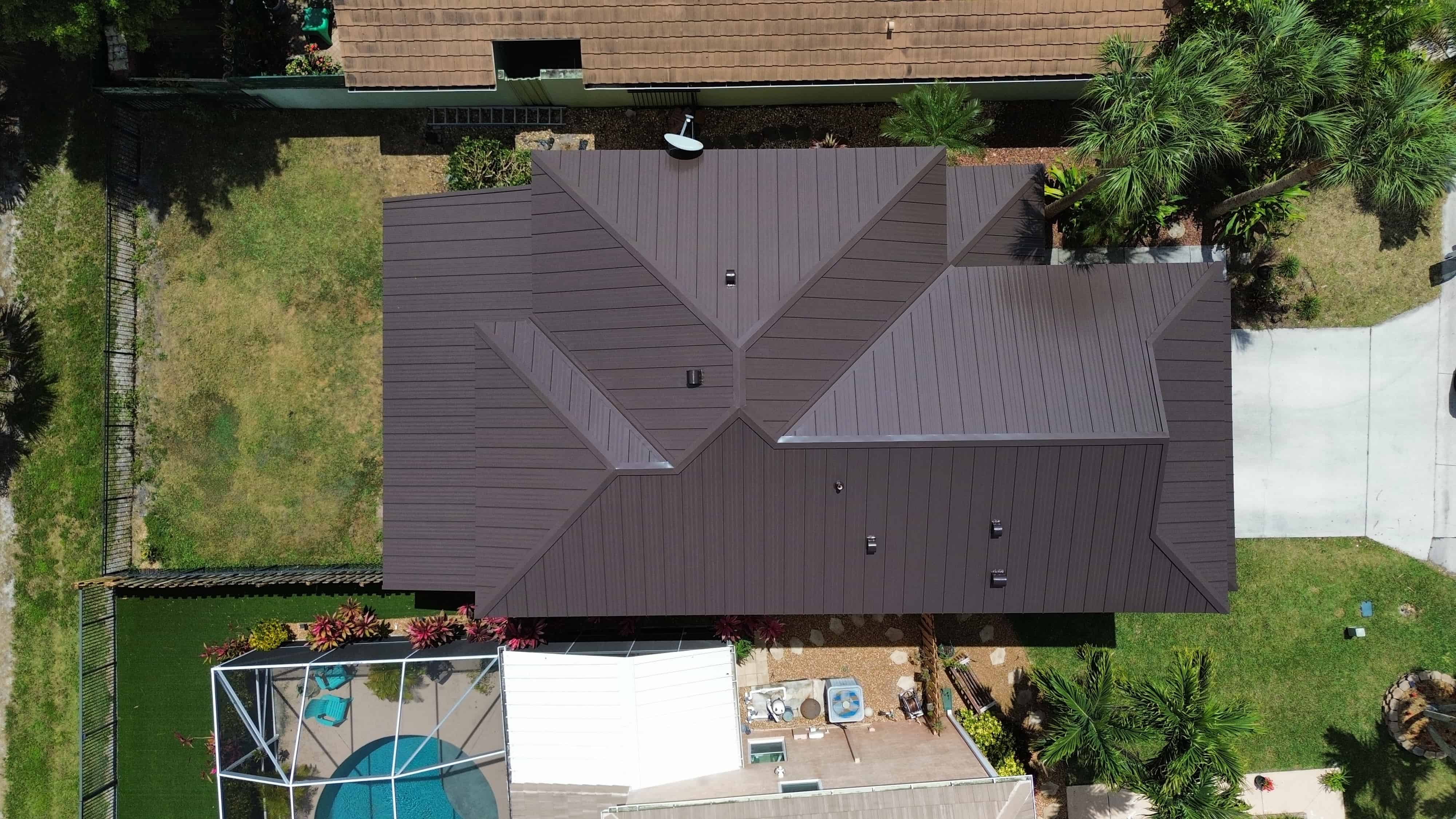 Residential roof installed in Wellington, FL.