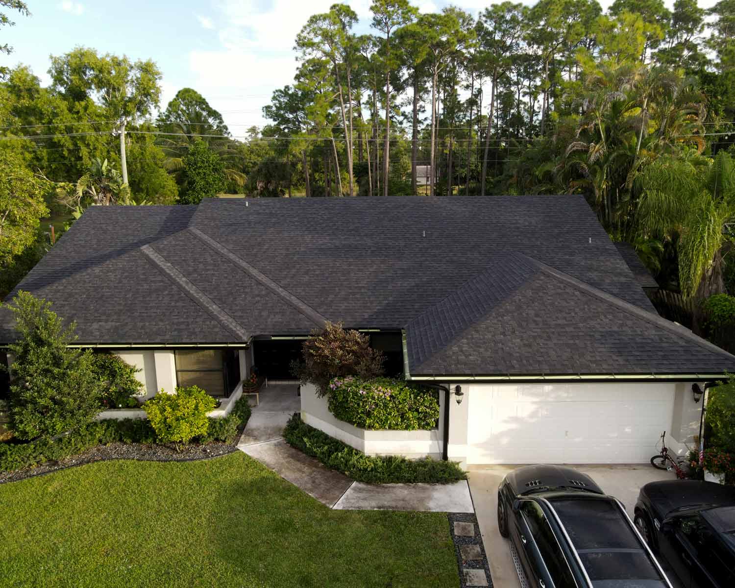 Completed shingle roofing project by Neal Roofing