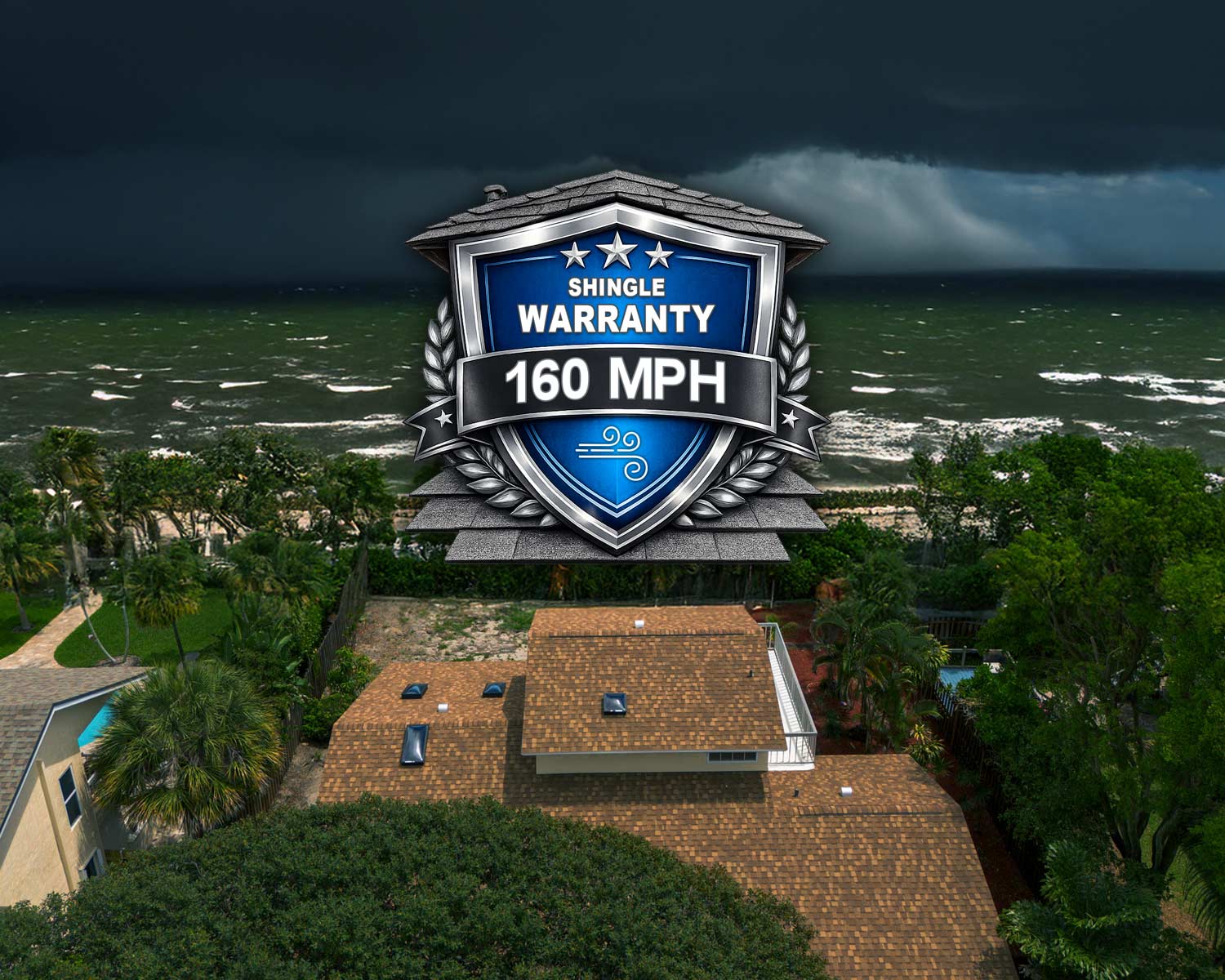 Wind-rated shingle roofing system
